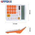 OFFIDIX Office Desk Calculator, Solar and Battery Dual Power Electronic