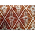 thumbnail image 4 of oneOone Cotton Silk Rust Brown Fabric Artistic Floral & Diamond Geometric Diy Clothing Quilting Fabric Print Fabric By Yard 42 Inch Wide, 4 of 4