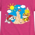 thumbnail image 3 of Paw Patrol - Marshall And Rubble Beach - Toddler & Youth Girls Short Sleeve Graphic T-Shirt, 3 of 6