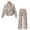 Branch Hunting Camo, variant on Green Brown Camo Women's 2 Piece Outfits Sweatsuits Sets, Mock Neck Long Sleeve Sweatshirt Wide Leg Pants Tracksuits Fall Casual Jogging Lounge Set with Pockets