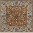 thumbnail image 3 of Safavieh Heritage Steward Oriental Wool Area Rug, Brown/Blue, 6' x 6' Square, 3 of 9