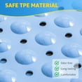 thumbnail image 3 of OTHWAY Extra Large Shower Mat 47x32, TPE Non Slip Shower Mat, Inside Shower Mat with Drain Holes Suction Cups, Walk in Shower Mat for Shower Stall, Anti-Slip for Elderly Kids(Blue), 3 of 8