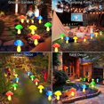thumbnail image 5 of Nueva versión, paquete de 8 luces solares en forma de seta para decoración de jardín, 8 modos, lámpara de seta impermeable para jardín al aire libre, seta multicolor, 5 of 5