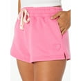 thumbnail image 3 of Celebrity Pink Women's Tie Front Fleece Shorts, Sizes XS-4X, 3 of 6