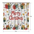 thumbnail image 5 of Red Christmas Bath Curtain,Winter Snowflake Funny Christmas Bathroom Curtain Hotel Luxury Style Shower Curtains for Dorm Bathroom Decor Christmas (72x72in), 5 of 5