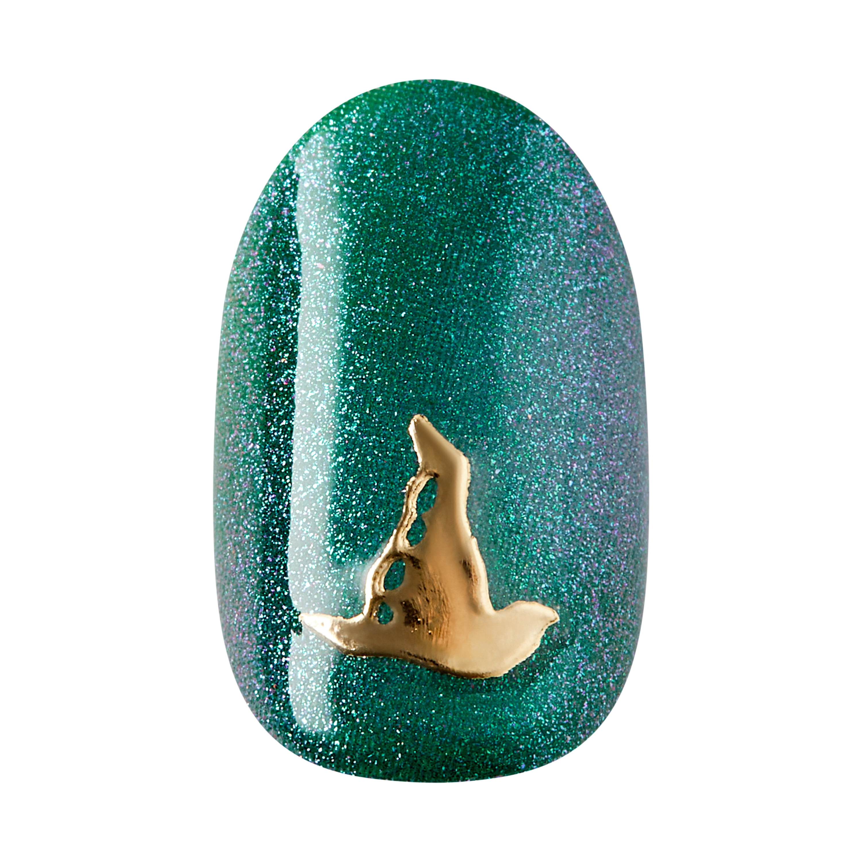 Kiss Impress Nail - Wicked - Une histoire en deux parties - Court - Vert - 30 ongles