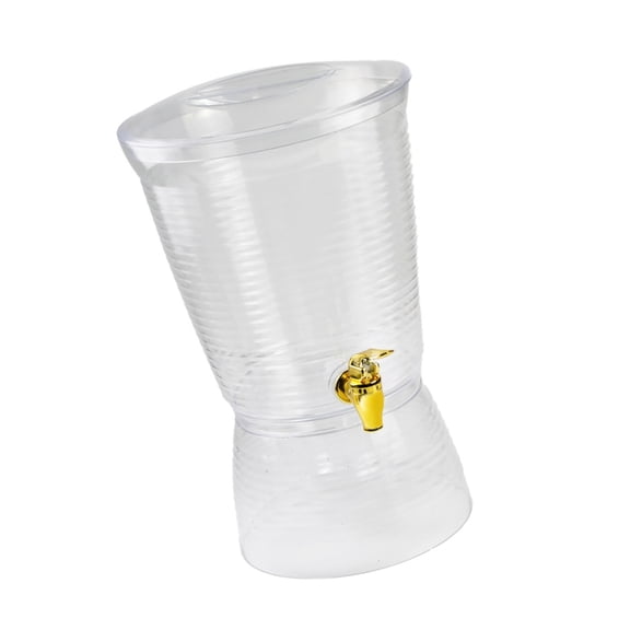 DICEWEN Clear Water Pitcher with Spigot 1.5Gallon Drink Dispenser for Parties Beverage Container for Juice/Tea/Sodas