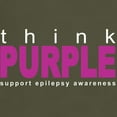 thumbnail image 3 of CafePress - Think Purple: Epilepsy Dark T Shirt - Men's Classic Graphic Cotton T-Shirt, 3 of 4