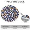 thumbnail image 6 of Baseball Bats and Balls Pattern Round Fitted Tablecloth with Elastic Edge,Dining Table Cover Waterproof,Outdoor Round Tablecloth for Camping,Dining,Indoor and Outdoor, 6 of 7