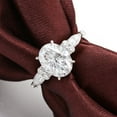 thumbnail image 2 of solitaire jewels 3CT Oval Moissanit 7 stone Engagement Ring For Women, 10K White Gold, 2 of 6