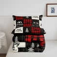thumbnail image 5 of Catabedysis Geometric Grid Camping Full Size Comforter Sets,Happy Camping Patchwork Print Bedding Comforter Set For Boys,Multicolor,Black Reversible,3-Piece,1 Comforter and 2 Pillowcases, 5 of 7