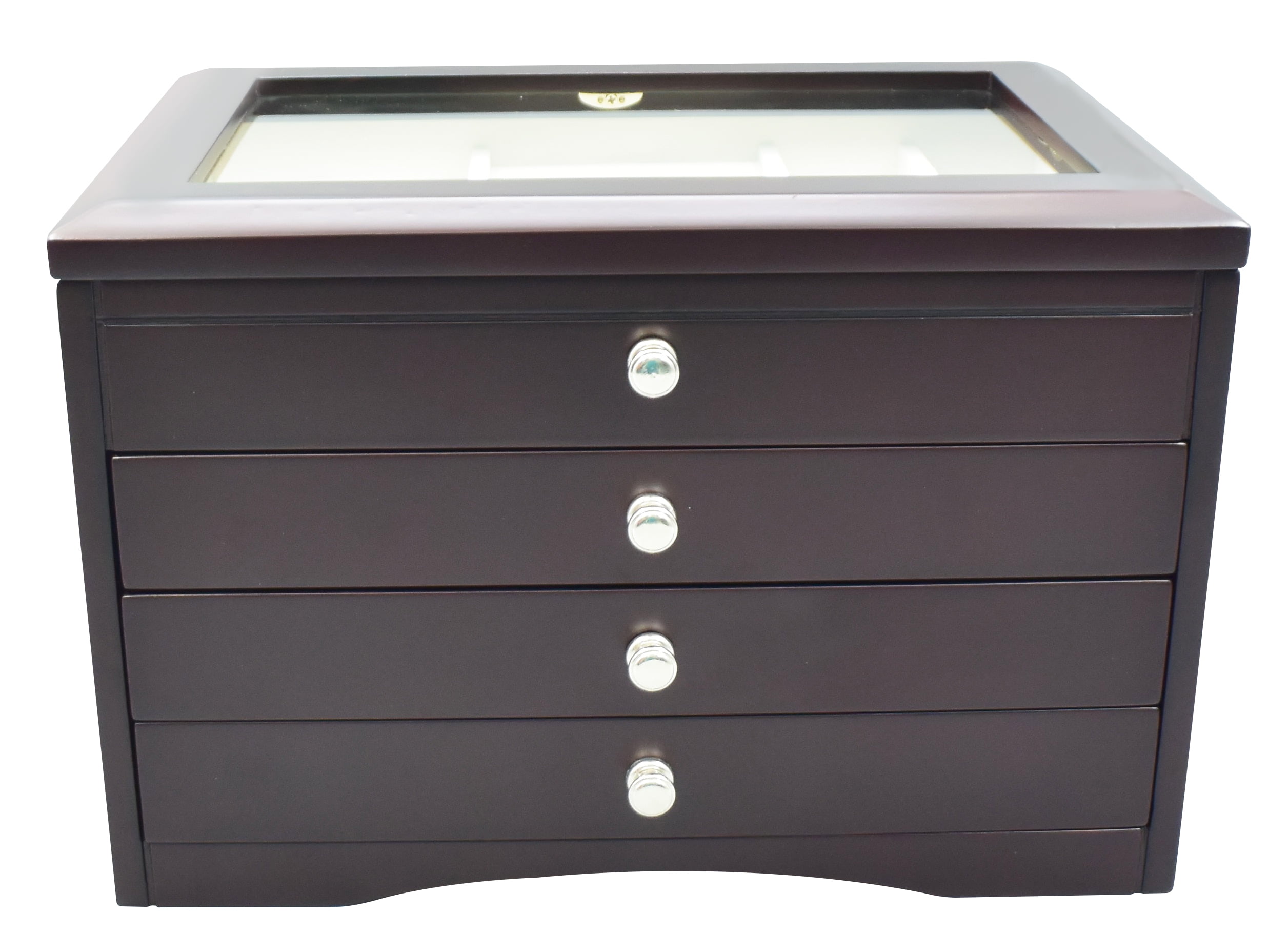 Modern Java Lift Top Jewelry Box