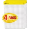 Post-It Easel Pads 560-VAD-4PK Self-Stick Easel Pads Quad Rule 25 x 30 White 4 30-Sheet Pads-Carton