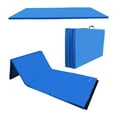 thumbnail image 1 of BalanceFrom 6ft x 4ft x 2in 4-Panel All-Purpose Folding Gymnastics Mat, Blue, 1 of 12
