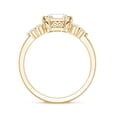 thumbnail image 2 of Rosec Jewels Moissanite Engagement Ring 3 Carat - D-VS1 Quality Certified - Designer Ring - 8 mm Asscher Cut Ring, 14K Yellow Gold, US 9.50, 2 of 8