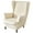 Beige, variant on Eurhowing Stretch Wingback Chair Covers for Living Room, 2-Piece Velvet Soft Slipcovers with Cushion Cover, Furniture Protector for Home & Hotel Use, Beige