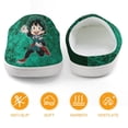 thumbnail image 5 of Deku My Hero Academia Kid's Cotton Slippers Winter Warm Soft Plush Slippers with Rubber Sole Non-Slip Indoor Outdoor Slip on Shoes Fluffy House Slippers For Boys Girls Teen, 5 of 8