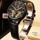 thumbnail image 5 of Reloj Mecánico Minnieouse de acero inoxidable para hombre resistente al agua ajustable analógico Vintage Tipo regalo Type3 NO3, 5 of 6