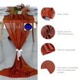 thumbnail image 6 of MDS pack of 5 Wedding 29 x 120 inches Sheer chiffon Table Runner for Rustic Boho Wedding Banquet Decor for 10Ft Table Runners - Terracotta, 6 of 6