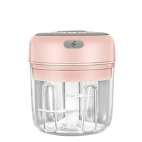 USB Rechargeable Food Chopper, Wireless Garlic Grinder, 30W Motor, 304 Stainless Steel Blades, Portable for Baby Food/Vegetables, Easy Clean, One-Button Operation