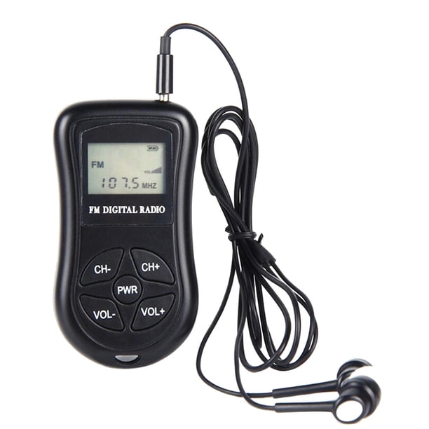 Receptor De Conferencia De Reducción De Ruido De Radio Estéreo Fm Con Pantalla Digital Mini Dsp Portátil Con Auricular Con Cable Inevent EL011576-00