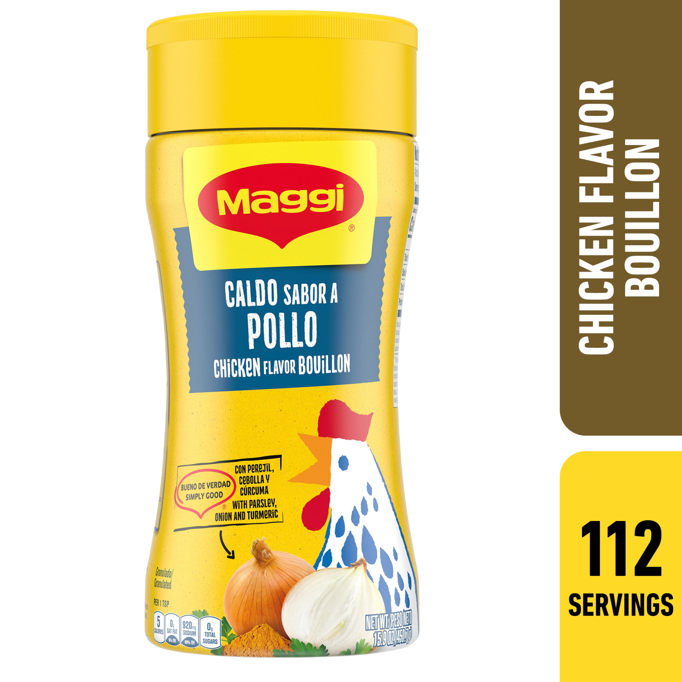 (12 pack) Maggi Granulated Chicken Flavor Bouillon Powder, 16 oz