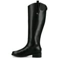 thumbnail image 2 of Journee Womens Gema Knee High Round Toe Casual Inside Zipper Comfort Riding Boots, Widths Available, 2 of 9