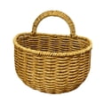 thumbnail image 4 of Cesta de almacenamiento de ratán de imitación Cesta de almacenamiento colgante Organizador de almacenamiento de colgantes de pared rústica para frutas M, 4 of 8
