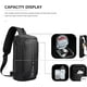 thumbnail image 3 of OZUKO Bolso Bandolera Antirrobo, Mochila Grande Impermeable para Bolso de Hombro con Carga USB, Mochilas Casuales Ligeras (Gris), 3 of 10