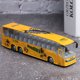 thumbnail image 4 of 1:50 Simulación Autobús de Tránsito Modelo Juguete Aleación Autobús de Remolque Juguete con Luz y Música para Niños (Amarillo), 4 of 10