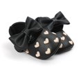 thumbnail image 3 of Baby Girls Soft Soled Bowknot Dress Shoes Flats Newborn Anti-slip Crib Shoes Prewalker 0-28M, 3 of 5