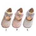 thumbnail image 4 of GYRATEDREAM 1-9T Kids Girl Dress Shoes Toddler Princess Sparkly Pearl Ballet ShoesLittle Big Girl Mary Jane Party Wedding School, 4 of 6