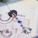 thumbnail image 2 of Crystal Windchime Tree of Life Catcher - Adorno decorativo (corazón azul oscuro), 2 of 4