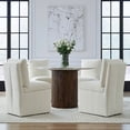 thumbnail image 3 of Liberty Furniture Accent Dining Chair with Castors - Squared Back - Ivory Upholstry, 3 of 10