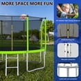 thumbnail image 6 of 12FT Trampoline for Kids,Outdoor Trampoline with Basketball Hoop,Recreational Trampoline with Safety Enclosure Net,Green, 6 of 7