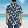 thumbnail image 6 of Balery Dinosaur Print Men's Hawaiian Shirts Short Sleeve Beach Shirt Relaxed Fit Vacation Button Down Shirts-XX-Large, 6 of 9