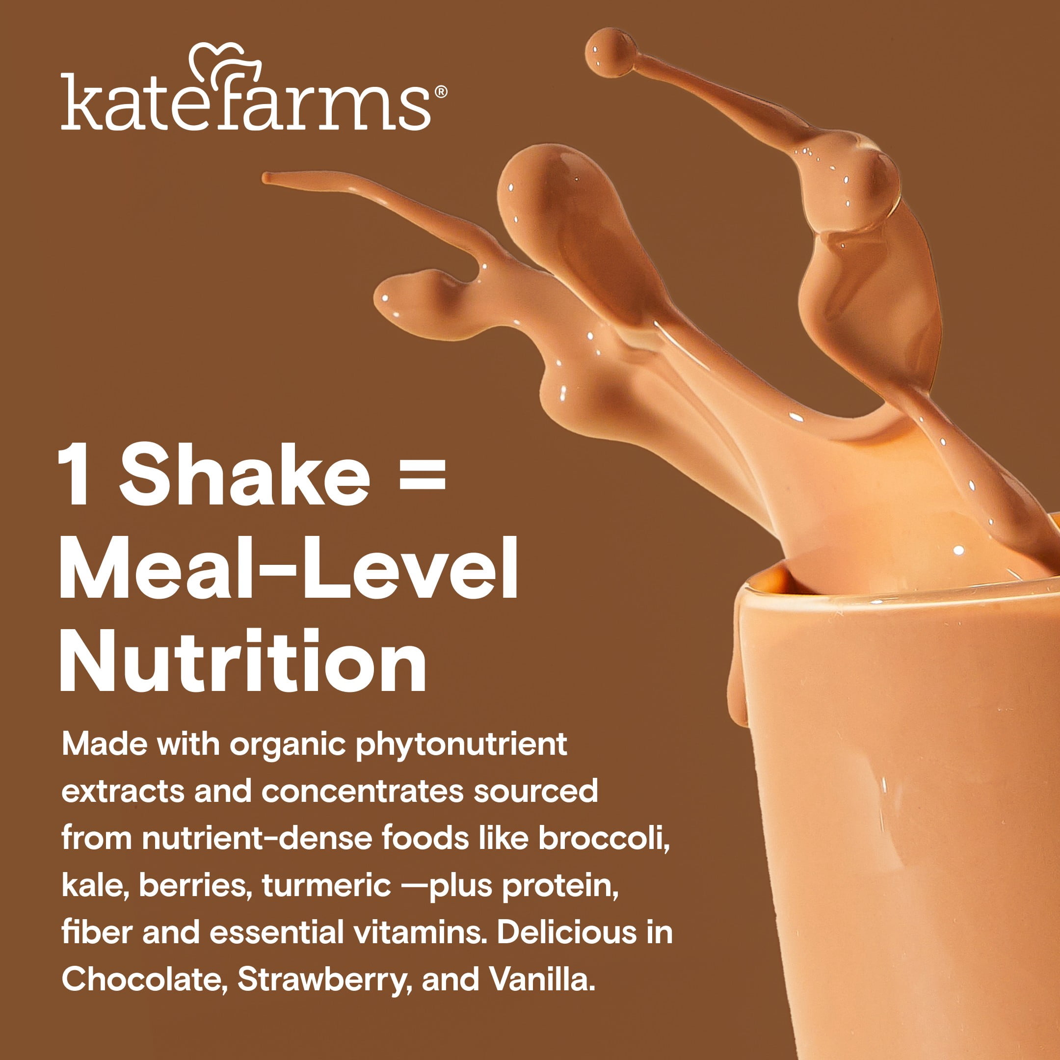 Kate Farms Kids Nutrition Shake, Chocolate, 4 Pack, 8.45 fl oz