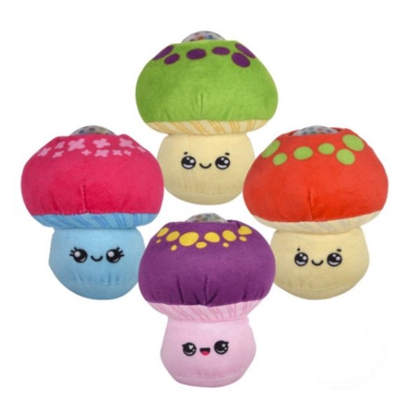 Mushroom Squeeze Bead Plush Ball (One Randomly Selected)