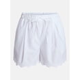 thumbnail image 6 of Time and Tru Women's Eyelet Trim Shorts, Sizes XS-XXXL, 6 of 6