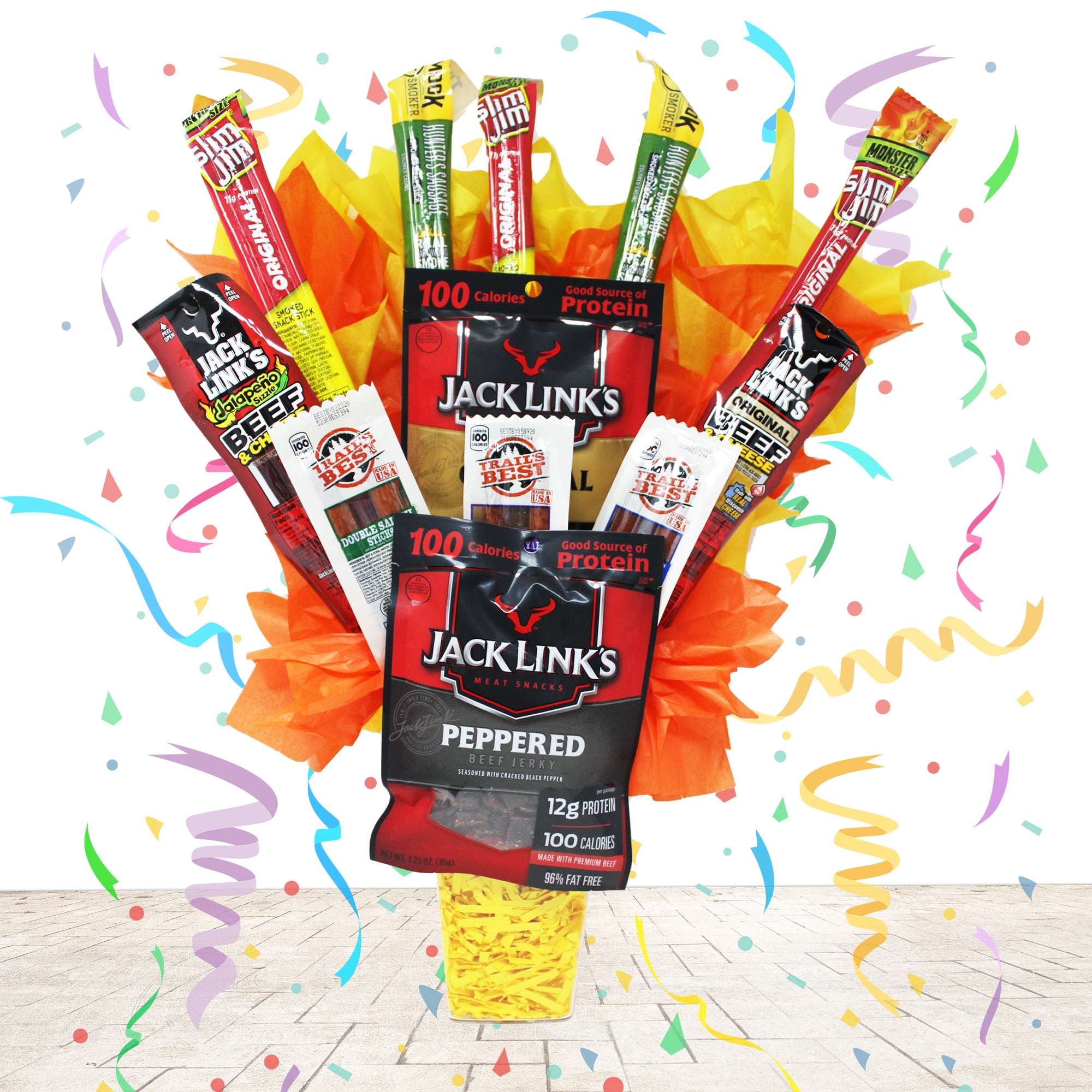 Beef Jerky Man Bouquet. Perfect for Anniversary, Birthday's and Father