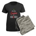 thumbnail image 5 of CafePress - Cute Our First Christmas As Mr. &Amp; Mrs. Pajamas - Women's Short Sleeve Print T-Shirt and Pants Dark Cotton Pajama Set, 5 of 7