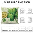 thumbnail image 6 of Nawypu St. Patrick's Day Lumbar Decorative Rectangle Pillow Cover  Shamrock Clover Gold Coins Porch Patio Outdoor Pillowcase, Polka Dots Irish Sofa Couch Cushion Case Home Decor 2pc, 6 of 6