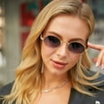 thumbnail image 4 of Retro Small Round Metal Frame Sunglasses for Small Faces, UV400 Protection, Ideal for Parties, Travel, and Fishing, 4 of 4