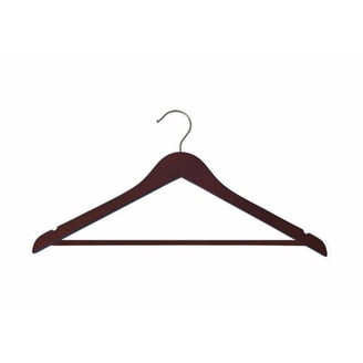 Econoco B387400 15 in. Deluxe LS L-Style Slack Hanger with White