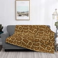 thumbnail image 2 of Fotbe Snake Skin Manta de Franela con Estampado, Manta Ultrasuave para Cama, Sofá, Auto, Hipoalergénica y Antibolitas-50"x40", 2 of 6