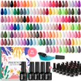 thumbnail image 1 of Set de esmalte en gel Phoenixy de 60 piezas, 54 colores, base y top, 1 of 8