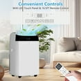 thumbnail image 6 of Rugerasy Portable Air Conditioner 3 in 1 with Remote Cool & Dual Motors & Auto Swing, 14000 BTU(ASHRAE)/10200 BTU (SACC), Dehumidifier & Fan Modes For Home Up To 750 Sq.Ft, 6 of 7