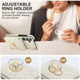 thumbnail image 4 of Phone Case for Samsung Galaxy S24 Plus S24+ 5G Wallet Cover with Tempered Glass Screen Protector and Wrist Strap Ring RFID Blocking Card Holder Slot Cell S24plus 24S + S 24 24+ Women Off White, 4 of 12