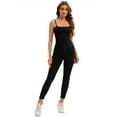 thumbnail image 4 of Unique Bargains Women's Spaghetti Strap Tank Top Basic Undershirt Ribbed Camisole S Black, 4 of 6