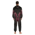 thumbnail image 6 of IAUYY Unisex Adult Onesie Pajamas Ultra-Soft Crystal-Soft Fabric, Halloween Adult Onesie Pajamas Adults,With a Zipper Plus Size Onesie Pajamas, Gothic Butterfly, 6 of 6